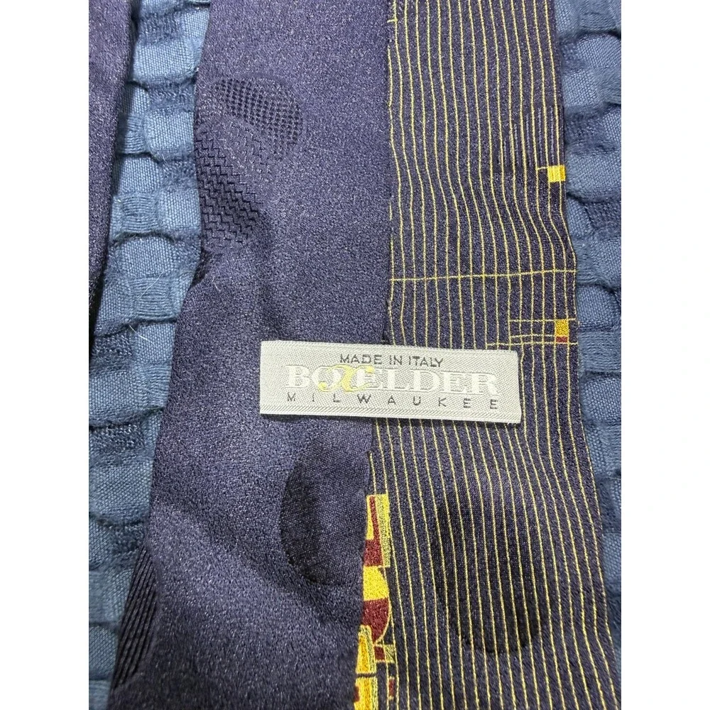 Men's Boxelder Milwaukee Tie, Frank Lloyd Wright 100% Silk, Made in Italy